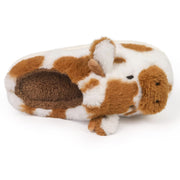 Chaussons Motif Vache en Fourrure Synthétique - Doublure Velours et Semelle EVA