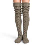 Chaussettes Longues en Mélange de Laine - Tricot Élastique avec Longueur de 105 cm
