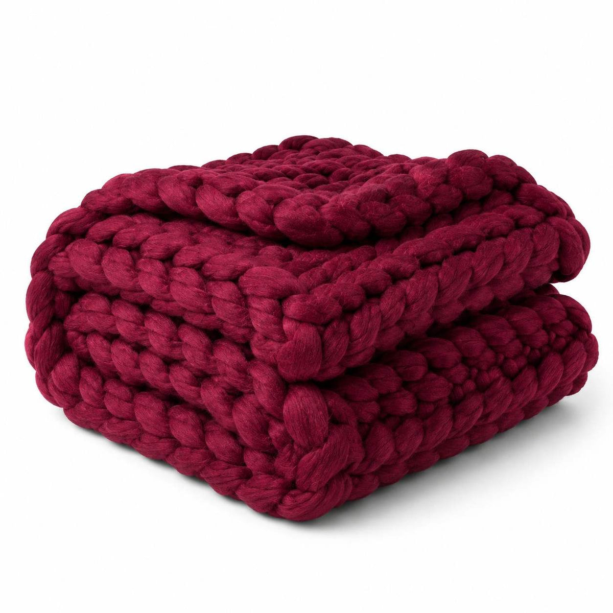 Kit de Couverture Tricotée DIY - Fil Acrylique avec Instructions en Ligne pour Tricot Sans Aiguilles