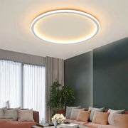 Plafonnier LED Rond - Lampe de Plafond en Métal et Verre pour Éclairage Intérieur