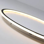 Plafonnier LED Rond - Lampe de Plafond en Métal et Verre pour Éclairage Intérieur