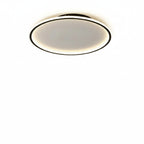 Plafonnier LED Rond - Lampe de Plafond en Métal et Verre pour Éclairage Intérieur
