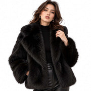 Manteau Long Femme - Devant Ouvert avec Poches Latérales