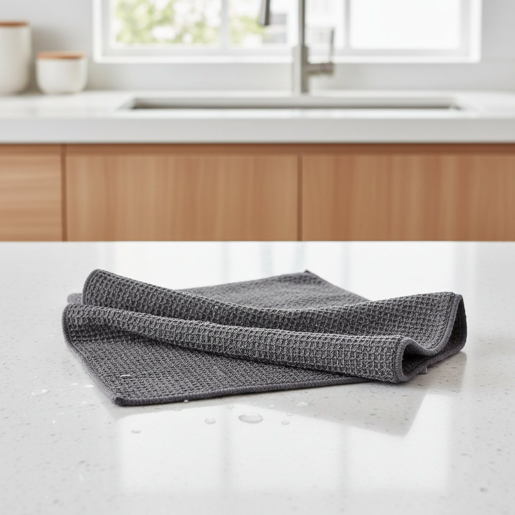 Set de Chiffons de Cuisine en Microfibre - 6 Chiffons Réutilisables de 30.5 × 30.5 cm