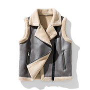 Veste Sans Manches Femme en Fourrure Synthétique - Surface Douce et Texturée avec Coupe Regular