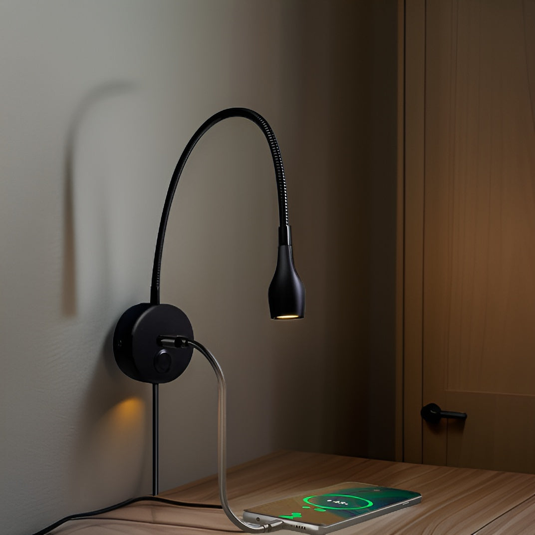 Applique Murale 2-en-1 à Commande Tactile - Lampe LED Rechargeable par USB pour Lecture