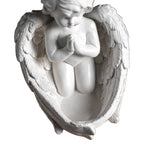 Bougeoir Ange en Résine – Support Décoratif pour Bougie Intérieure