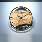 Horloge Murale Transparente en Acrylique - Format 30 × 30 cm