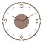 Horloge Murale Nordique - Horloge Effet Bois de Mouvement Silencieux