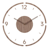 Horloge Murale Nordique - Horloge Effet Bois de Mouvement Silencieux