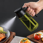 Lot de 2 Vaporisateurs d'Huile Réutilisables - Bouteilles en Verre de 470 ml avec Buse Réglable