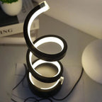 Lampe de Table LED Design Spiralé - Lampe Dimmable avec LED Intégrée