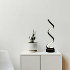 Lampe de Table LED Design Spiralé - Lampe Dimmable avec LED Intégrée