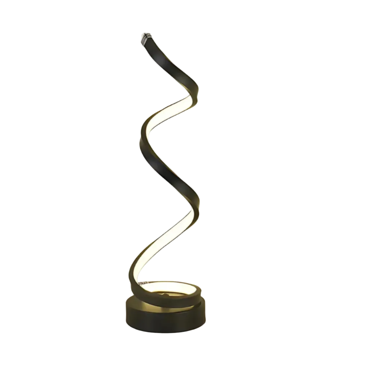 Lampe de Table LED Design Spiralé - Lampe Dimmable avec LED Intégrée