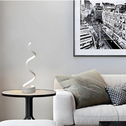 Lampe de Table LED Design Spiralé - Lampe Dimmable avec LED Intégrée