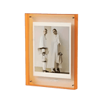 Cadre Photo LED - Affichage Lumineux en Acrylique Transparent pour Bureau et Étagère