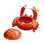 Cendrier en Céramique - Bol Décoratif en Forme de Crabe pour Usage de Table
