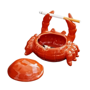 Cendrier en Céramique - Bol Décoratif en Forme de Crabe pour Usage de Table