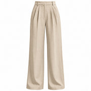 Pantalon Harem Femme en Polyester - Taille Haute Élastique et Coupe Légère
