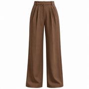 Pantalon Harem Femme en Polyester - Taille Haute Élastique et Coupe Légère
