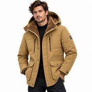 Parka D'hiver - Capuche intégrée Avec Doublure Chaude et Fermeture éclair