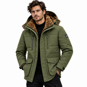 Parka D'hiver - Capuche intégrée Avec Doublure Chaude et Fermeture éclair