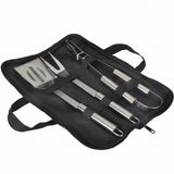 Ensemble d'Ustensiles de Barbecue Portable - Outils en Acier Inoxydable avec Mallette Zippée