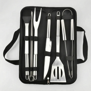 Ensemble d'Ustensiles de Barbecue Portable - Outils en Acier Inoxydable avec Mallette Zippée