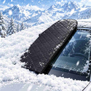 Protection Magnétique de Pare-Brise pour l'Hiver - Feuille d'Aluminium et Coton Contre la Neige et le Givre
