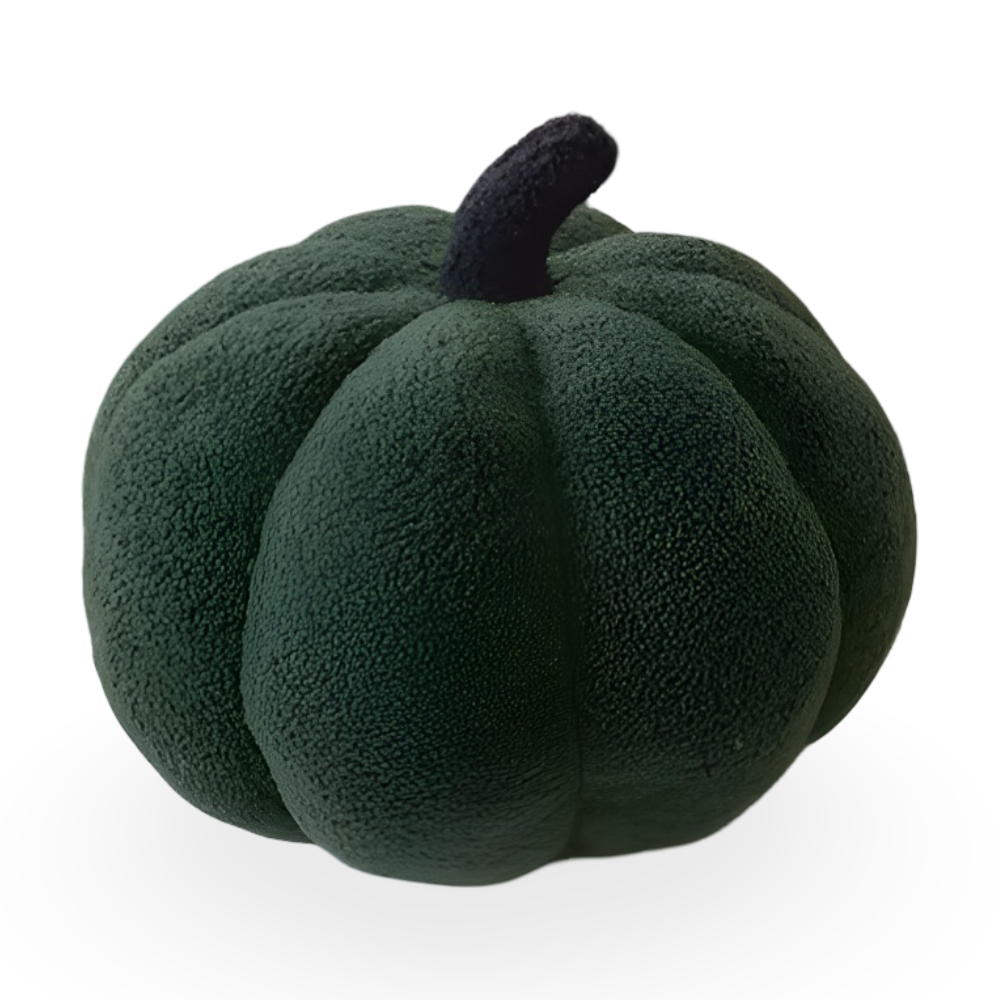 Coussin Décoratif en Forme de Citrouille - Coton et Polyester Texturé