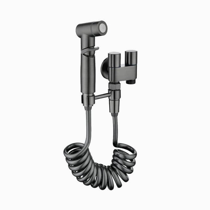 Robinet de salle de bain pour spray de toilettes | Acier inoxydable avec surface chromée | Débit d'eau réglable