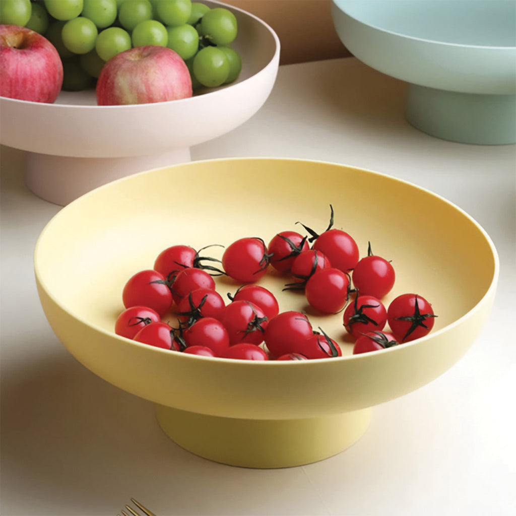 Panier à Fruits Rond - Panier de Rangement Vert et Aéré pour Plan de Travail