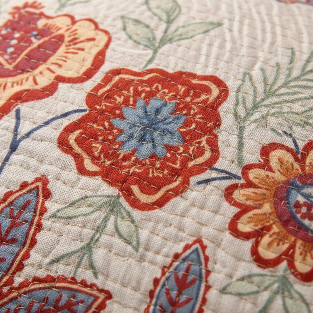Housses de Coussin Florales Boho - Lot de 2 en Coton pour Coussins