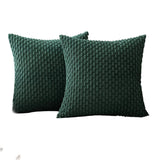 Housse de Coussin en Velours Côtelé - Housse Texturée pour Canapé, Lit et Fauteuil