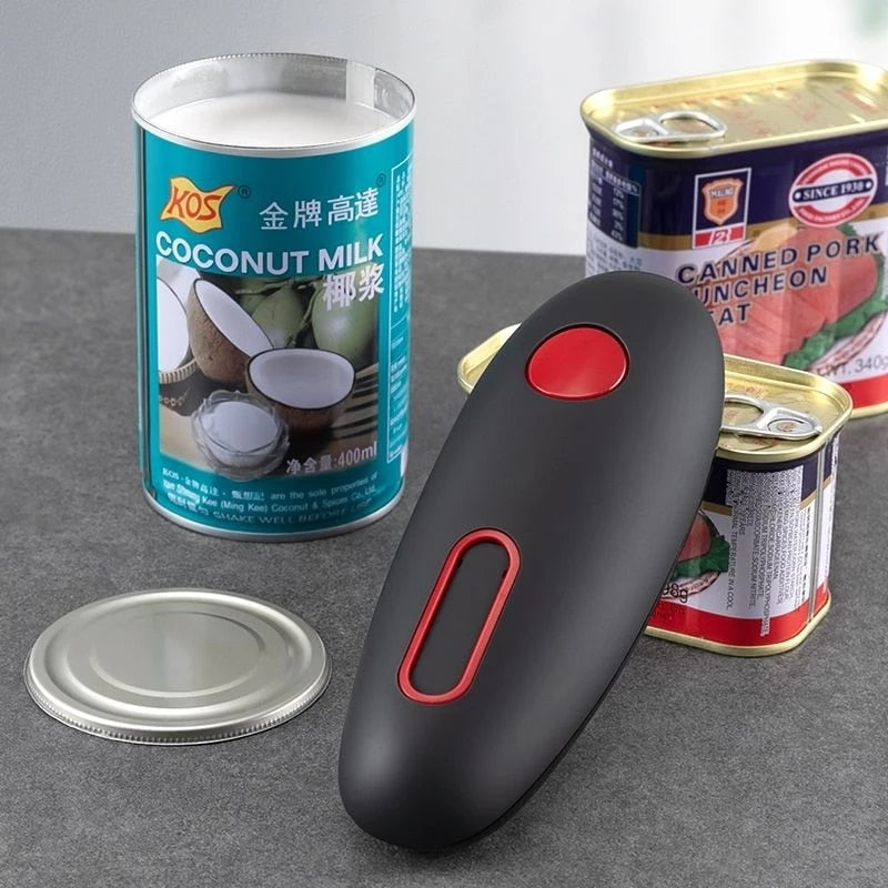 Ouvre-boîte Automatique Pour Cuisine - Outil de Cuisine Électrique en Métal et Plastique