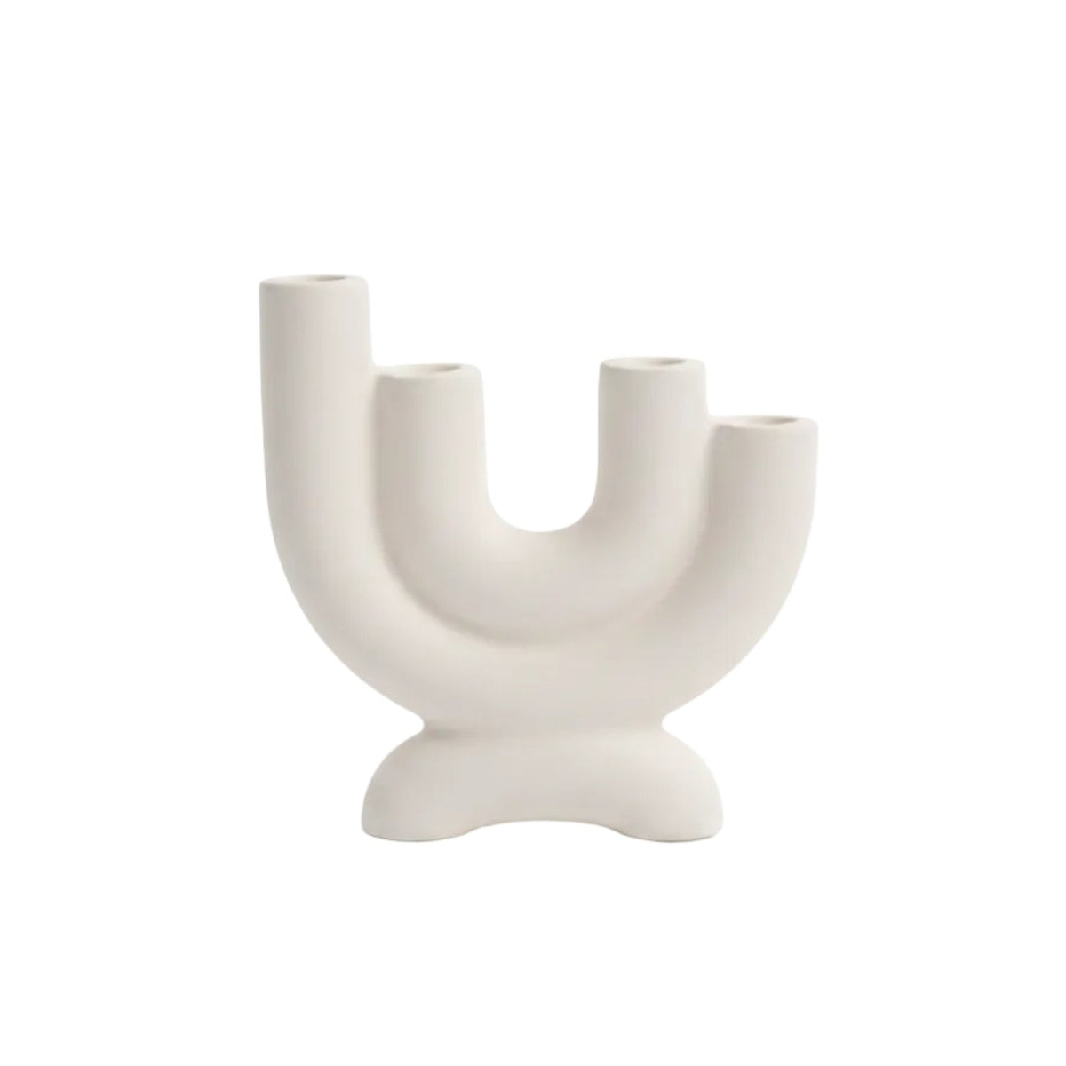 Bougeoir en Céramique - Support Décoratif Sculptural pour Tables, Étagères et Espaces Intérieurs