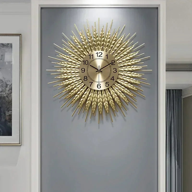 Horloge Murale Analogique pour Salon – Décoration Intérieure