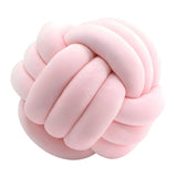 Coussin Rond en Peluche - Coussin Décoratif Noué avec Rembourrage en Coton PP
