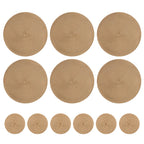 Sets de Table Tressés - 12 Sous-verres Ronds Antidérapants et Résistants à la Chaleur