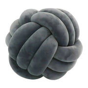 Coussin Rond en Peluche - Coussin Décoratif Noué avec Rembourrage en Coton PP