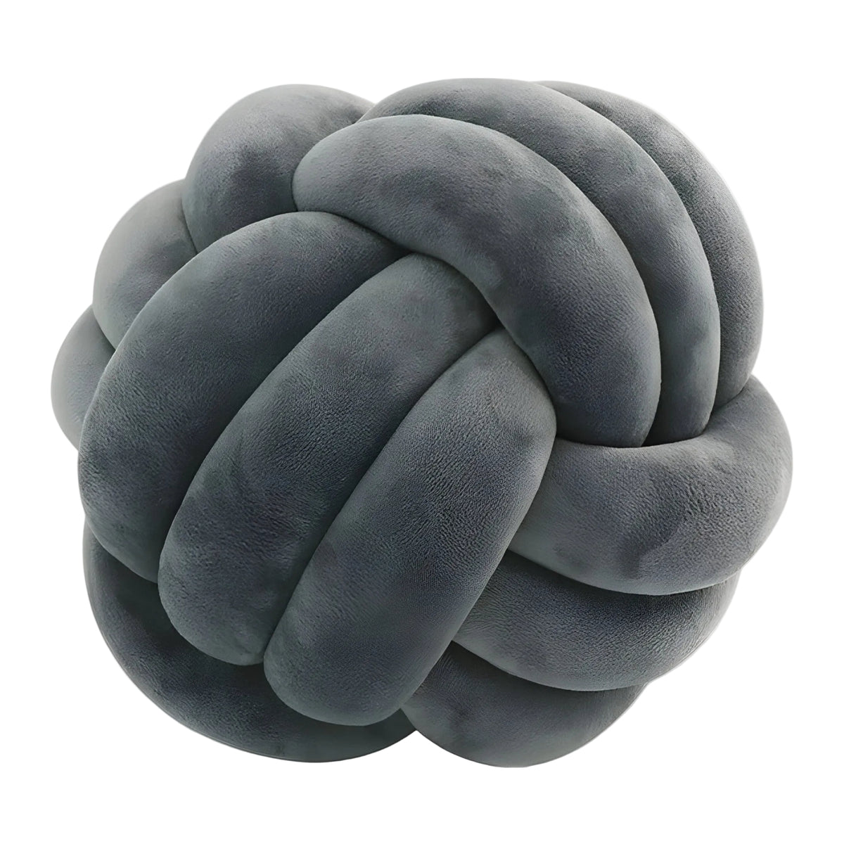 Coussin Rond en Peluche - Coussin Décoratif Noué avec Rembourrage en Coton PP