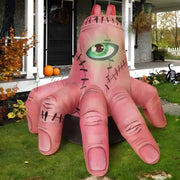 Main de Fantôme Halloween Gonflable - Éclairage LED Intégré pour Décoration Saisonnière