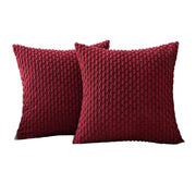 Housse de Coussin en Velours Côtelé - Housse Texturée pour Canapé, Lit et Fauteuil