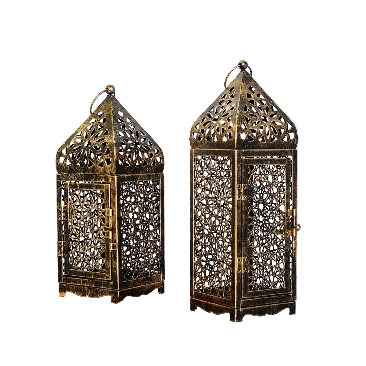 Bougeoir Vintage en Fer - Support Décoratif avec Finition Couleur Bronze