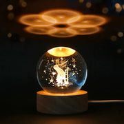 Lampe de Nuit en Verre - Lampe d'Ambiance LED USB
