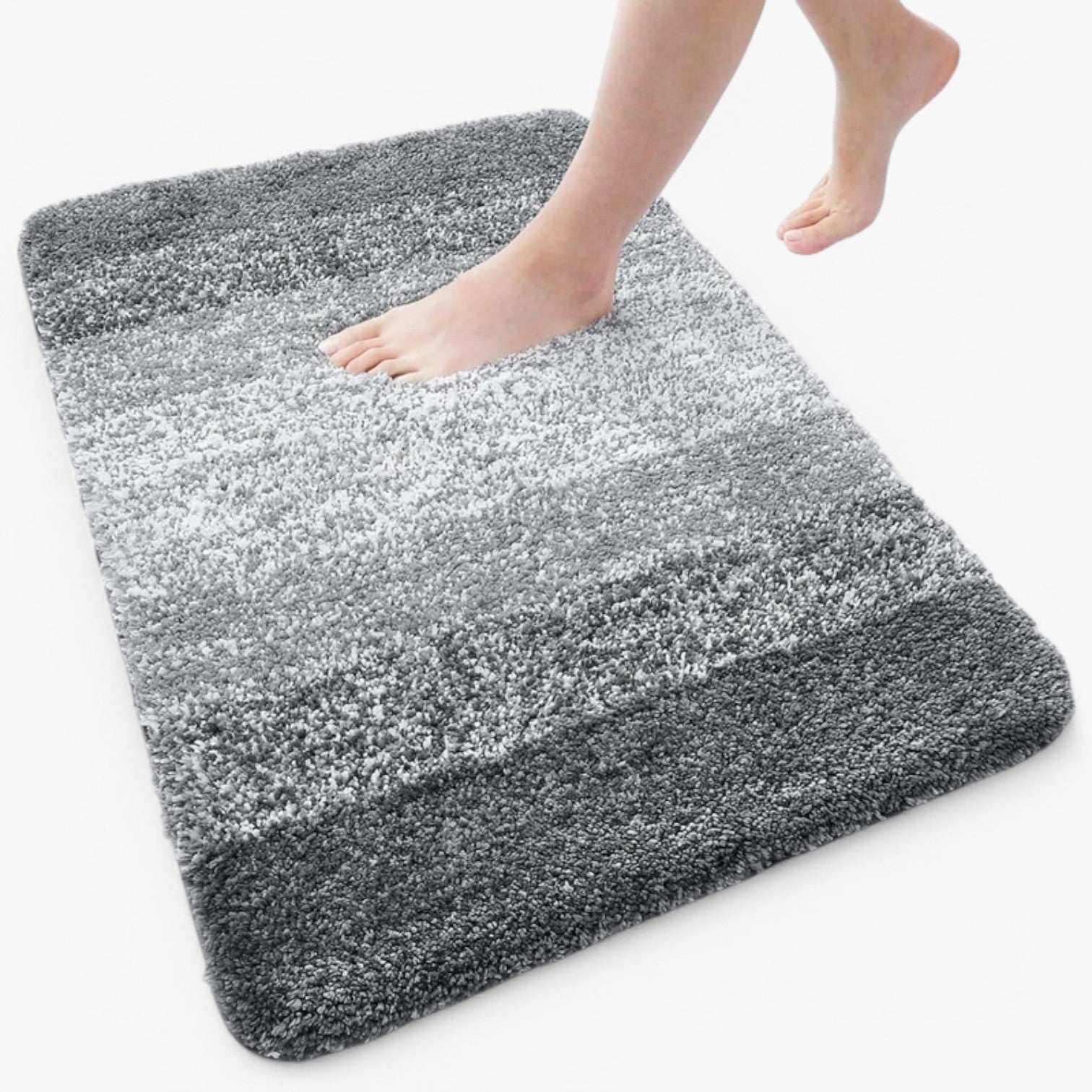 Tapis de Bain Super Absorbant - Tapis Antidérapant en Microfibre pour Salle de Bain et Maison