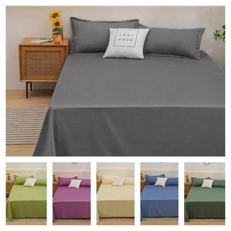 Housse de Couette 100 % Lin - Linge de Lit Respirant Uni pour Toutes les Saisons
