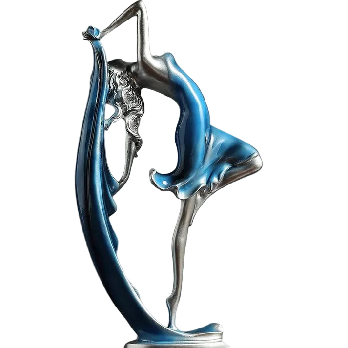 Sculpture Danseur en Résine – Figurine Décorative pour Intérieur