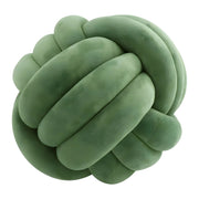 Coussin Rond en Peluche - Coussin Décoratif Noué avec Rembourrage en Coton PP