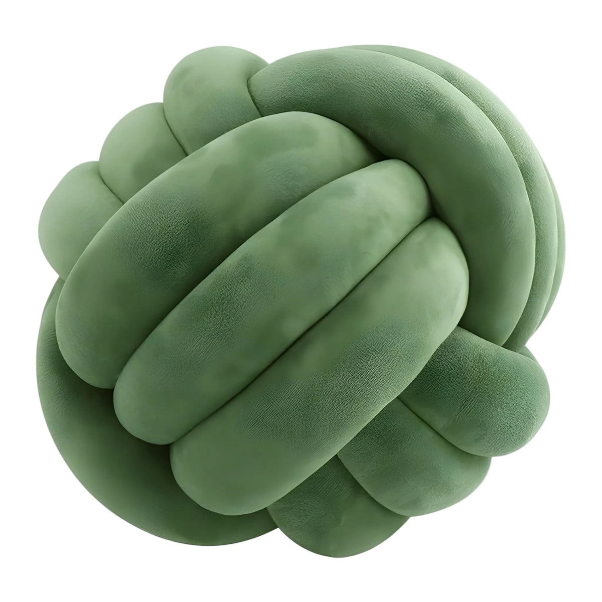 Coussin Rond en Peluche - Coussin Décoratif Noué avec Rembourrage en Coton PP